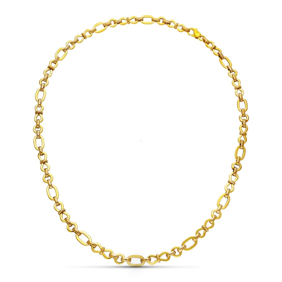 18K GARGANTILLA ORO AMARILLO ESLABONES 45CM