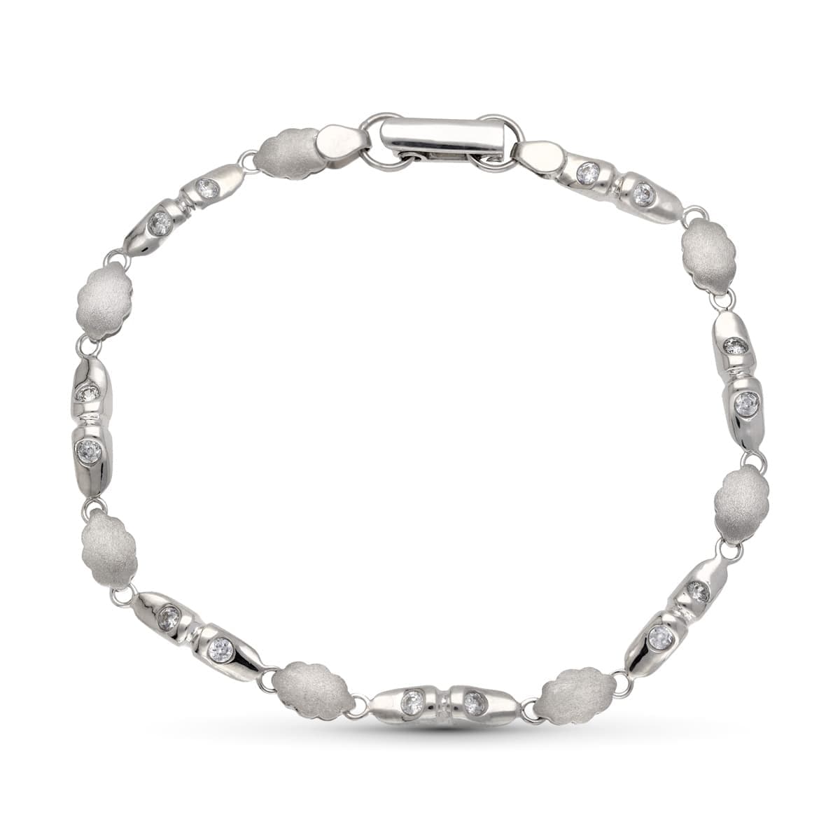 18K PULSERA ORO BLANCO CIRCONITAS