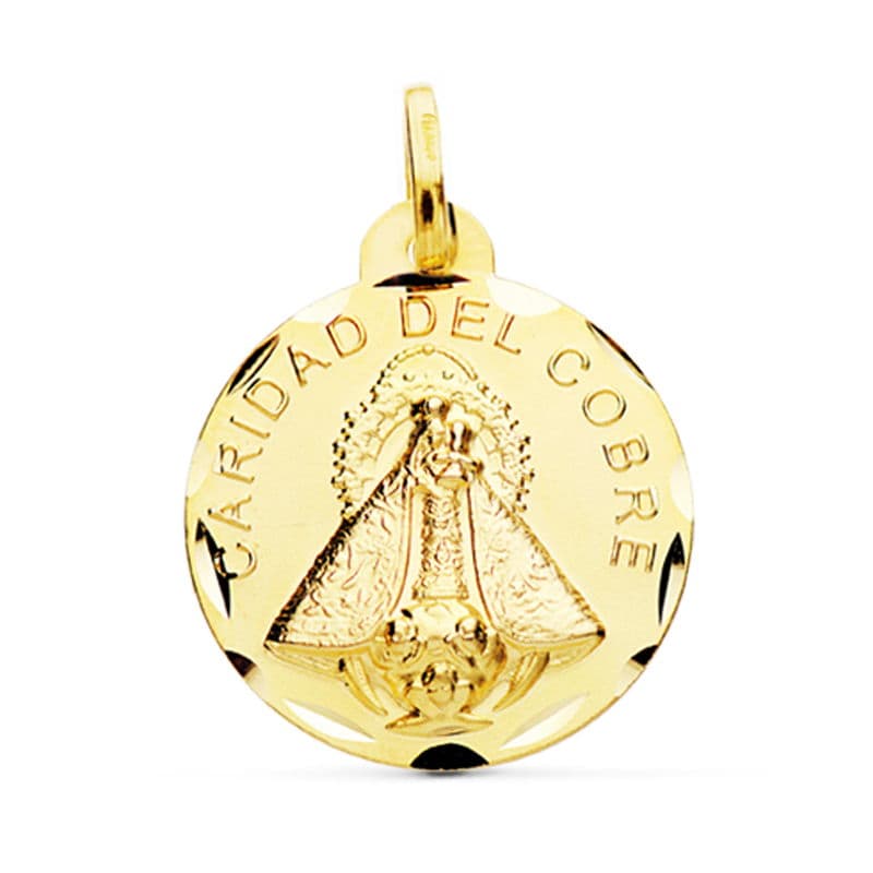 9K VIRGEN CARIDAD DEL COBRE 24 MM 3.25 GRS