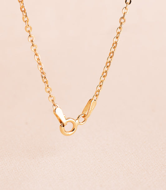18K CADENA ORO AMARILLO HUECA FORZADA. ANCHO: 1,2 MM. LARGO: 40 CM