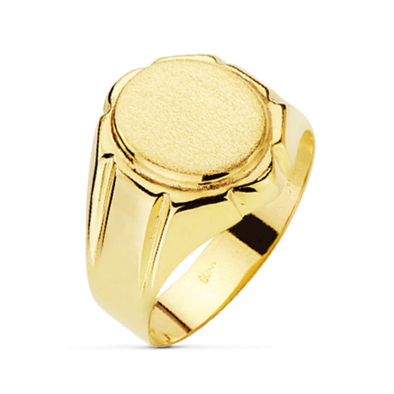18K SELLO ORO AMARILLO CABALLERO HUECO. 4.25 GR