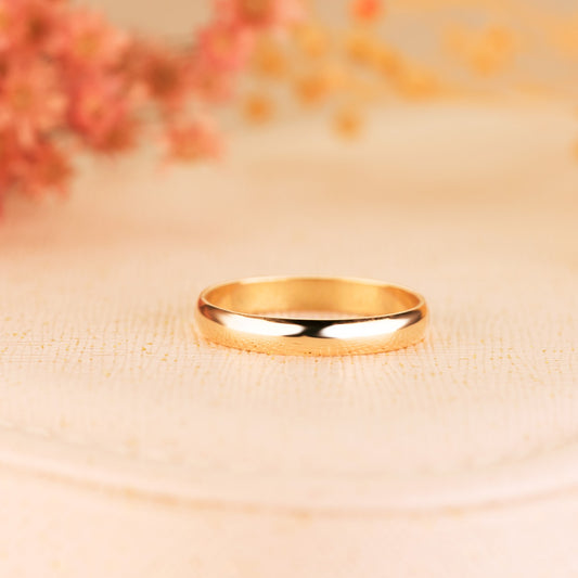 9K ALIANZA ORO AMARILLO LISA. ANCHO: 3 MM.