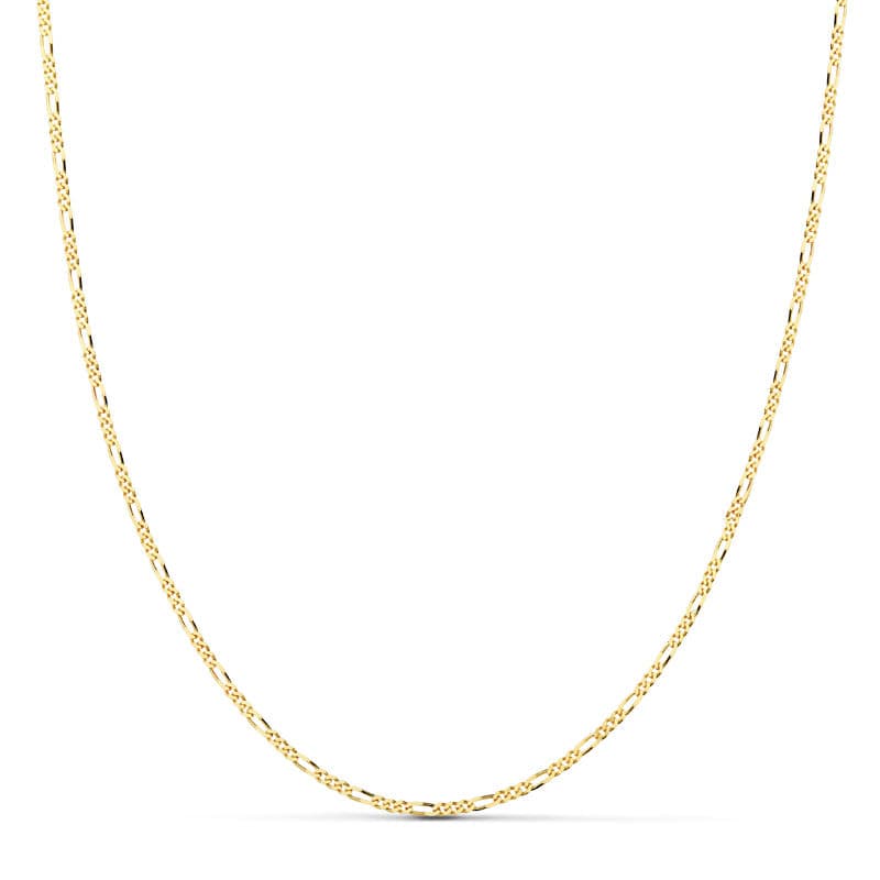 18K CADENA ORO AMARILLO MACIZA CARTIER 3X1 60CM 1 MM
