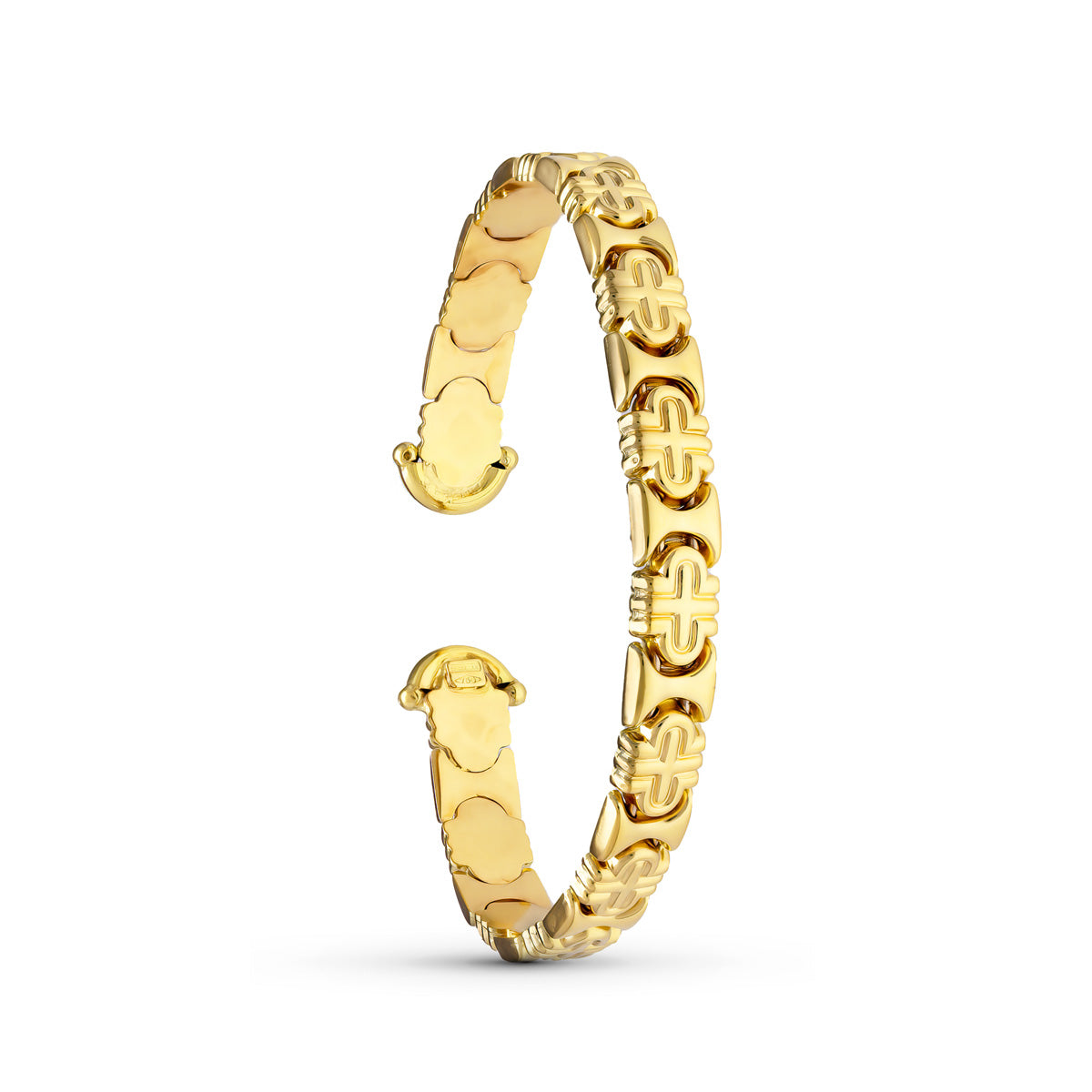 18K PULSERA ORO AMARILLO RIGIDO 19CM