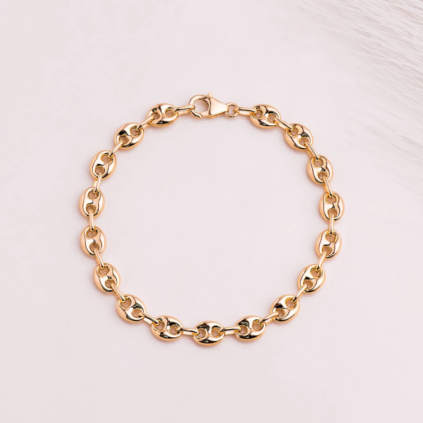 18K PULSERA ORO AMARILLO CALABROTE HUECO ANCHO: 6 MM. LARGO: 19CM