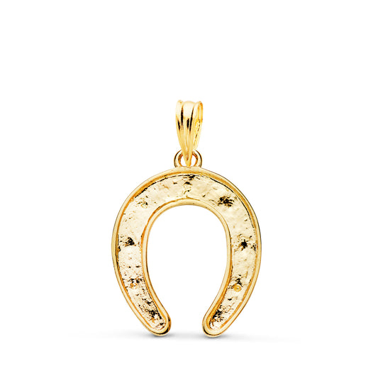 18K COLGANTE ORO AMARILLO HERRADURA MACIZO. MEDIDA: 20 X 16 MM