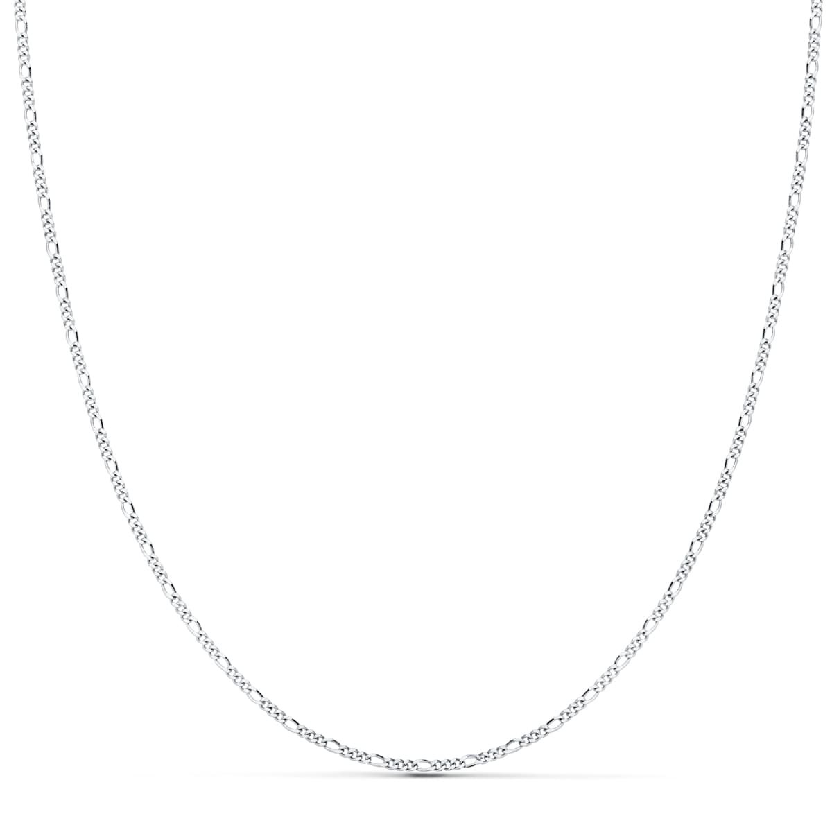 18K CADENA MACIZA ORO BLANCO CARTIER 3X1. 1 MM 40CM