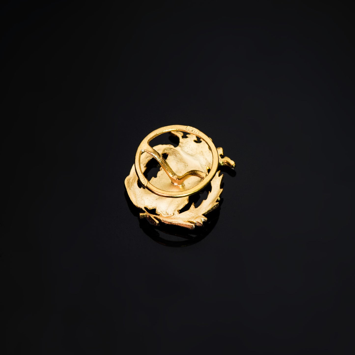 18K INSIGNIA ORO AMARILLO CIENCIAS EXACTAS ( MATEMATICAS ) 17 X 14 MM