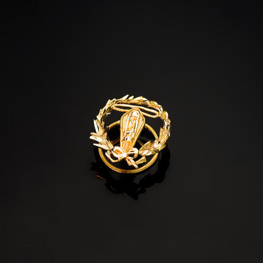 18K INSIGNIA ORO AMARILLO INGENIERO ELECTRONICO 16 X 14 MM