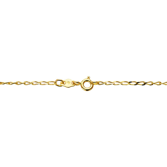 9K CADENA ORO AMARILLO BILBAO MACIZA. ANCHO: 1,2 MM. LARGO: 45 CM