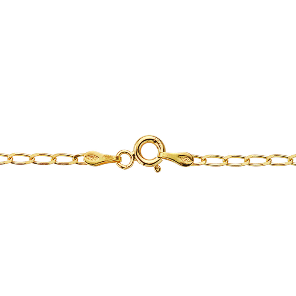9K CADENA ORO AMARILLO BILBAO MACIZA. ANCHO: 2 MM. LARGO: 45 CM