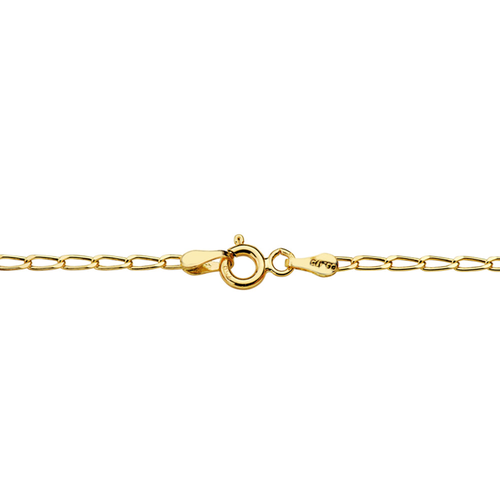 18K CADENA ORO AMARILLO MACIZA BILBAO 50CM 2 MM
