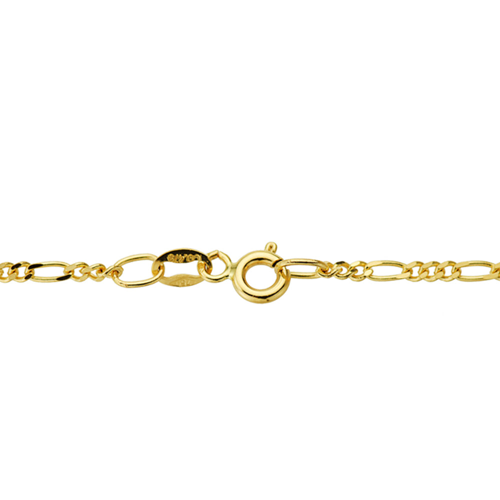 18K CADENA ORO AMARILLO MACIZA CARTIER 3X1 45CM 1.7 MM