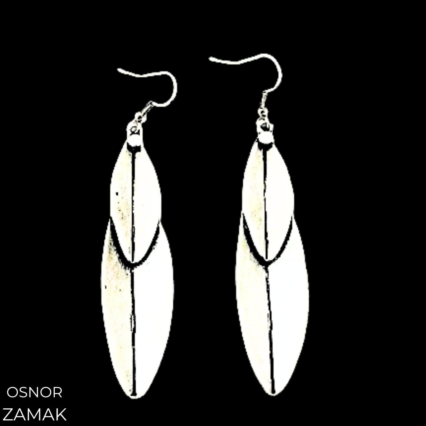 PENDIENTES ZAMAK HOJA