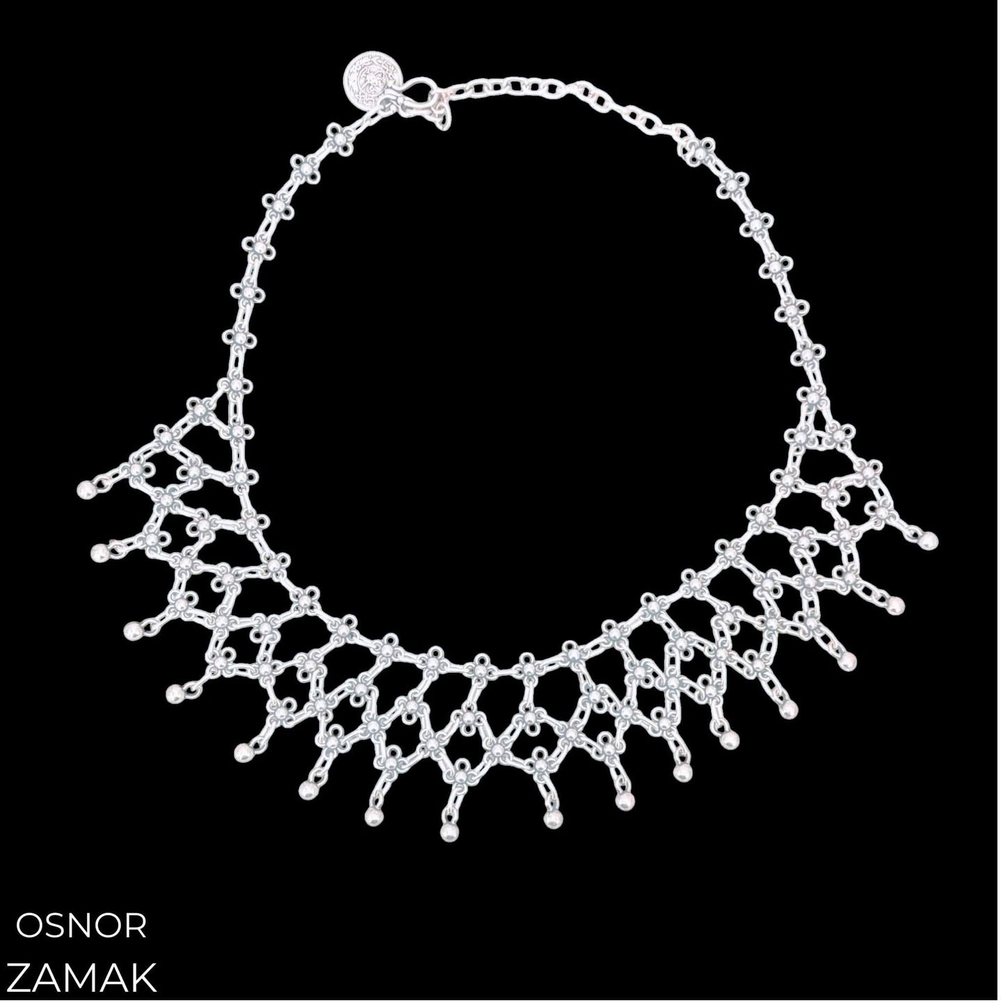 COLLAR ZAMAK PLATEADO