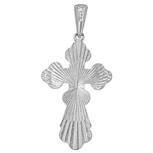 SILVER CROSS WITH SHINE-PLATED FINISH