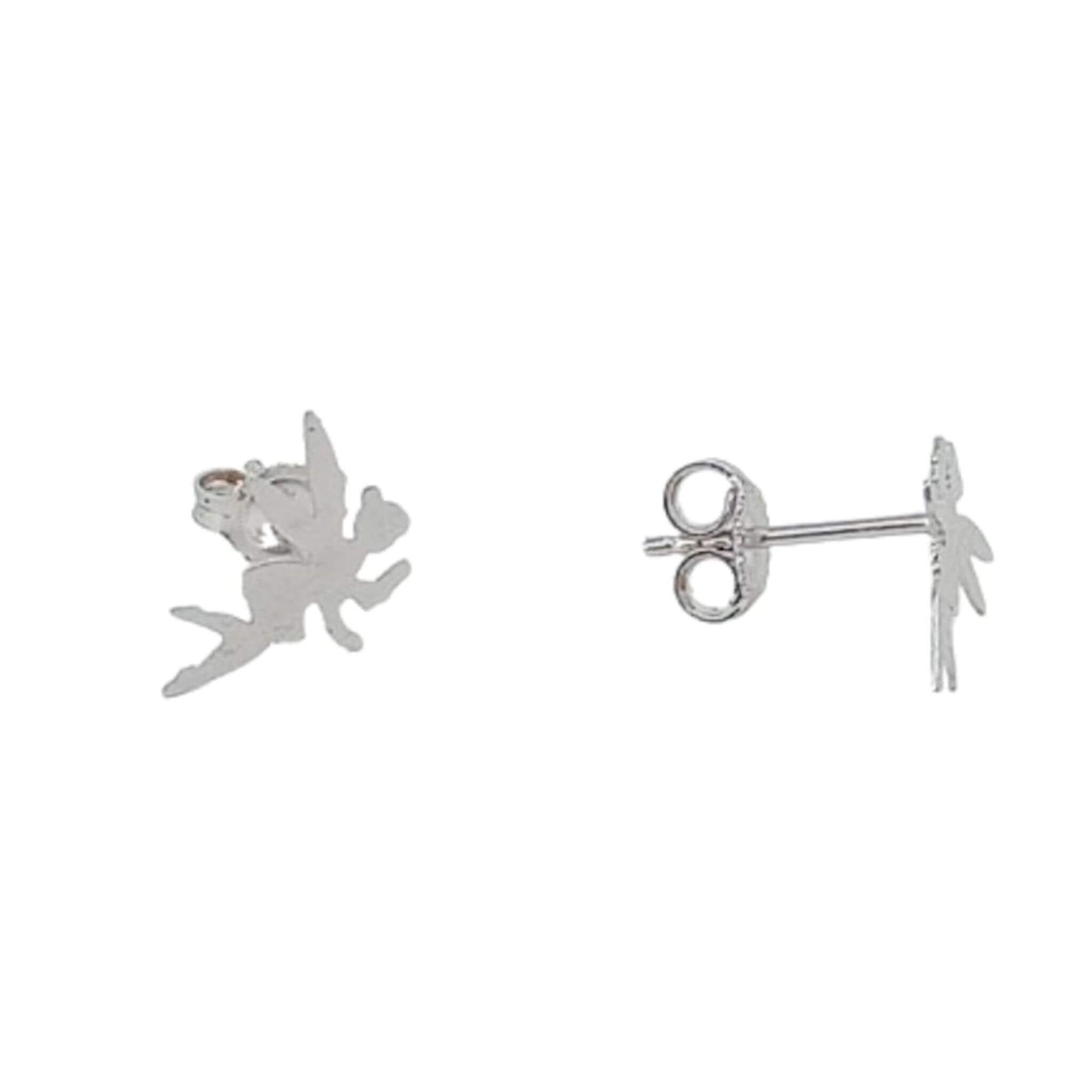 PENDIENTES PLATA ACABADO EN RODIO LISO BRILLO
