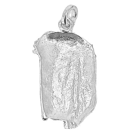 SILHOUETTE MEDAL OF CHRIST'S HEAD, SILVER FINISH
