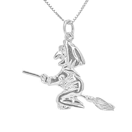 WITCH PENDANT SILVER FINISH