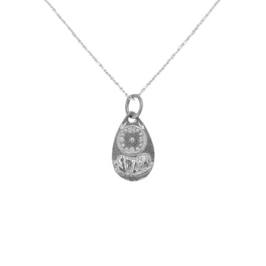 Guardian Angel Medal, Silver Finished
