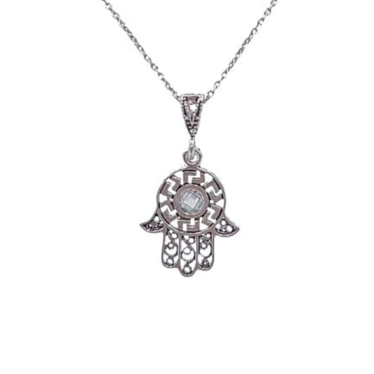 FATIMA HAND PENDANT SILVER WITH ANTIQUE FINISH