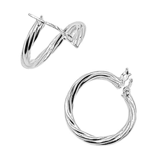 SILVER EARRINGS WITH SHINED SILVER FINISH AND ENGRAVED POLISH
