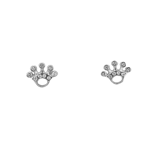 SILVER SET WITH RHODIUM FINISH AND ZIRCONIAS: NECKLACE AND EARRINGS