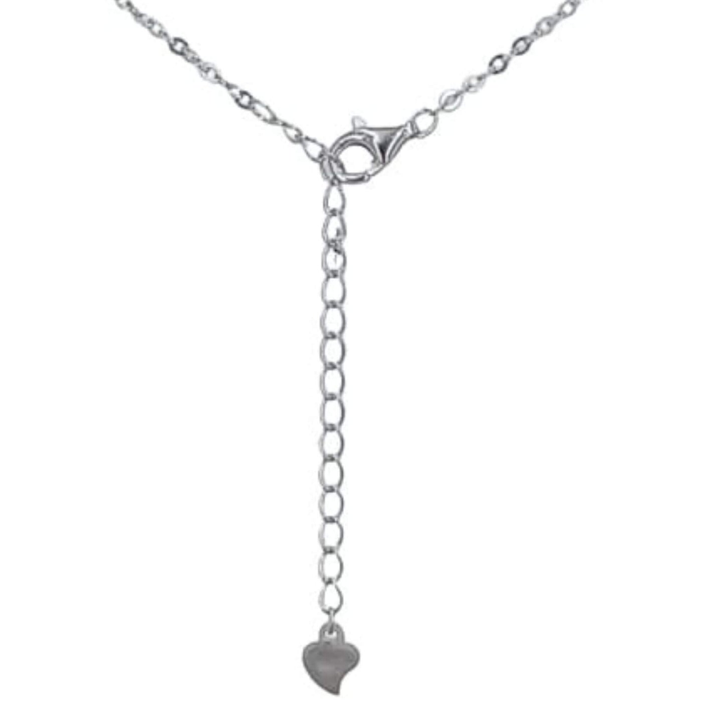 Collar Doble Trébol · Plata 925 Acabado Rodio con Esmalte Negro y Circonitas