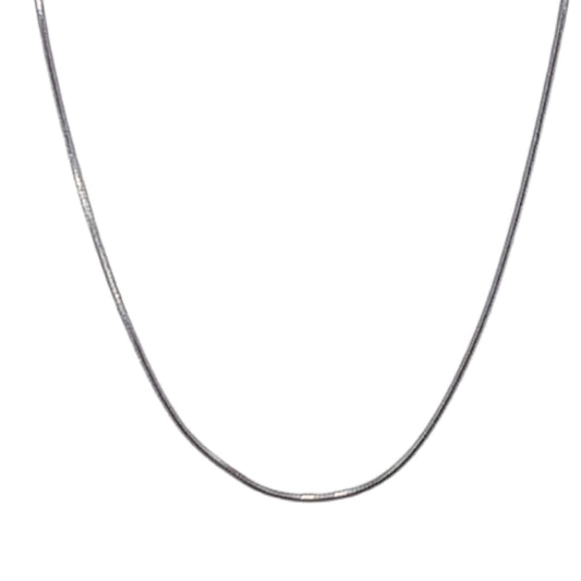 SILVER CHAIN RHODIUM FINISH 45CM