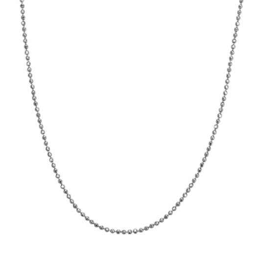 SILVER CHAIN RHODIUM FINISH 45CM