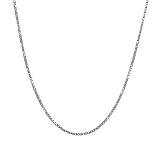 SILVER CHAIN RHODIUM FINISH 40CM