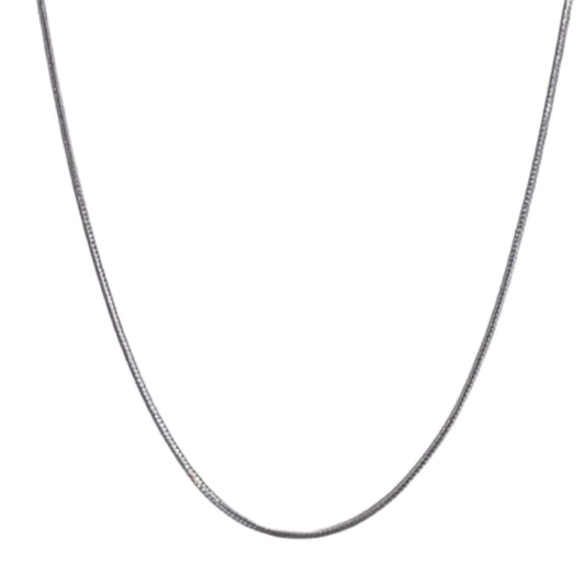 SILVER CHAIN RHODIUM FINISH 40CM