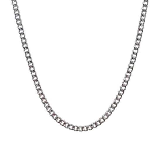 SILVER CHAIN RHODIUM FINISH 60CM