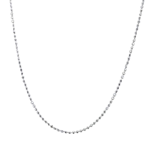 SILVER CHAIN WITH SILVER FINISH 50CM