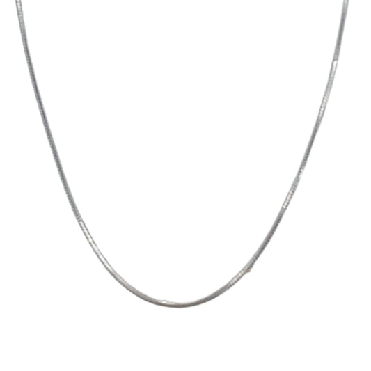 SILVER CHAIN WITH SILVER FINISH 50CM