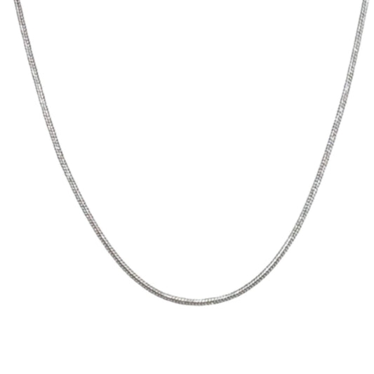 SILVER CHAIN WITH SILVER FINISH 45CM