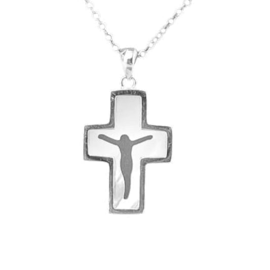 SILVER CROSS NACAR RHODIUM FINISH