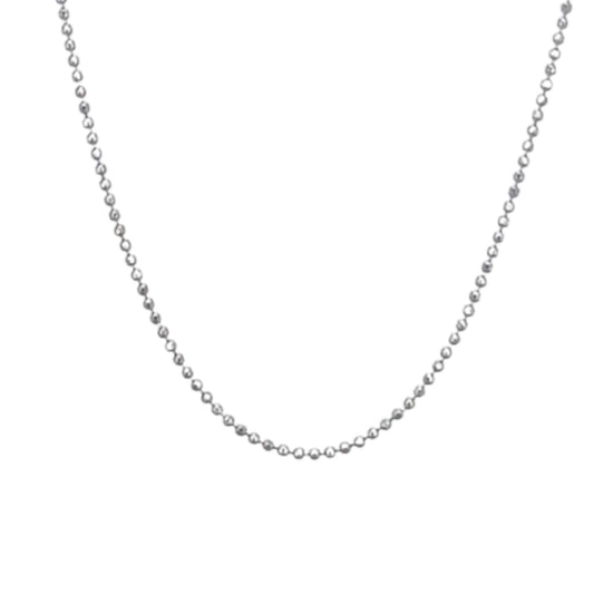 SILVER CHAIN WITH SILVER FINISH 55CM