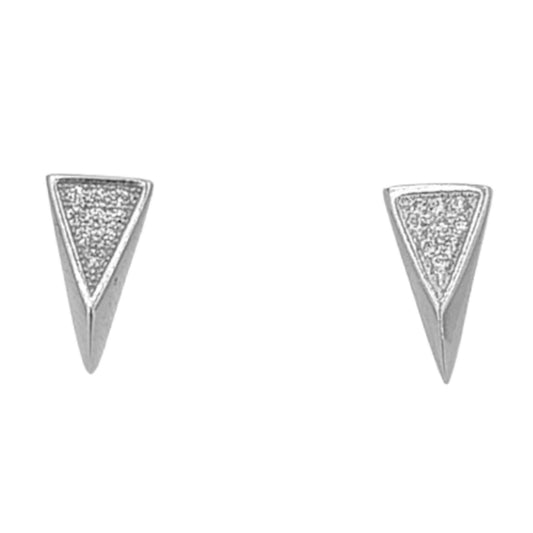 SILVER NECKLACE AND EARRING SET WITH PRESSURE CLASP AND ZIRCONIAS