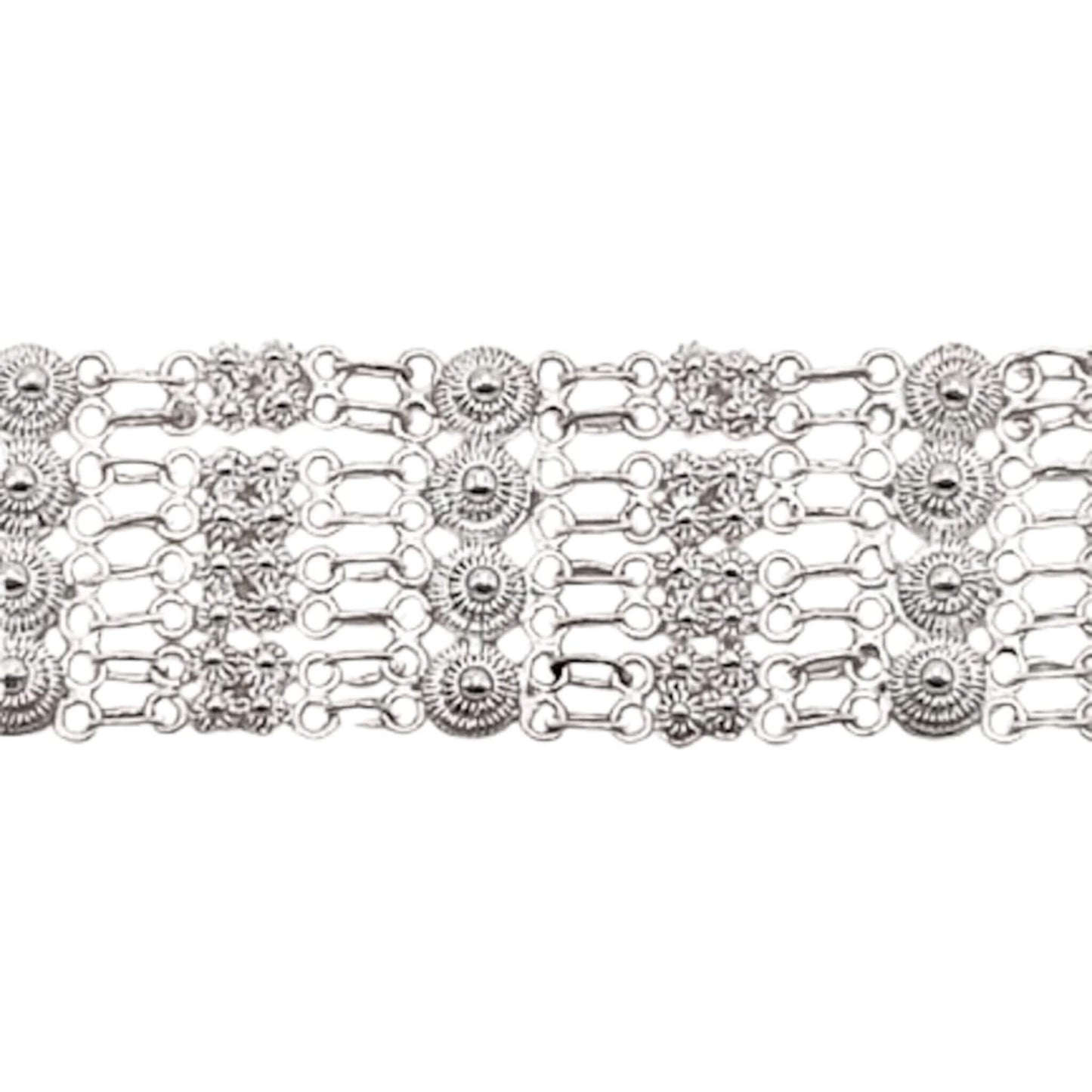 PULSERA PLATA ACABADO PLATEADO LABRADA