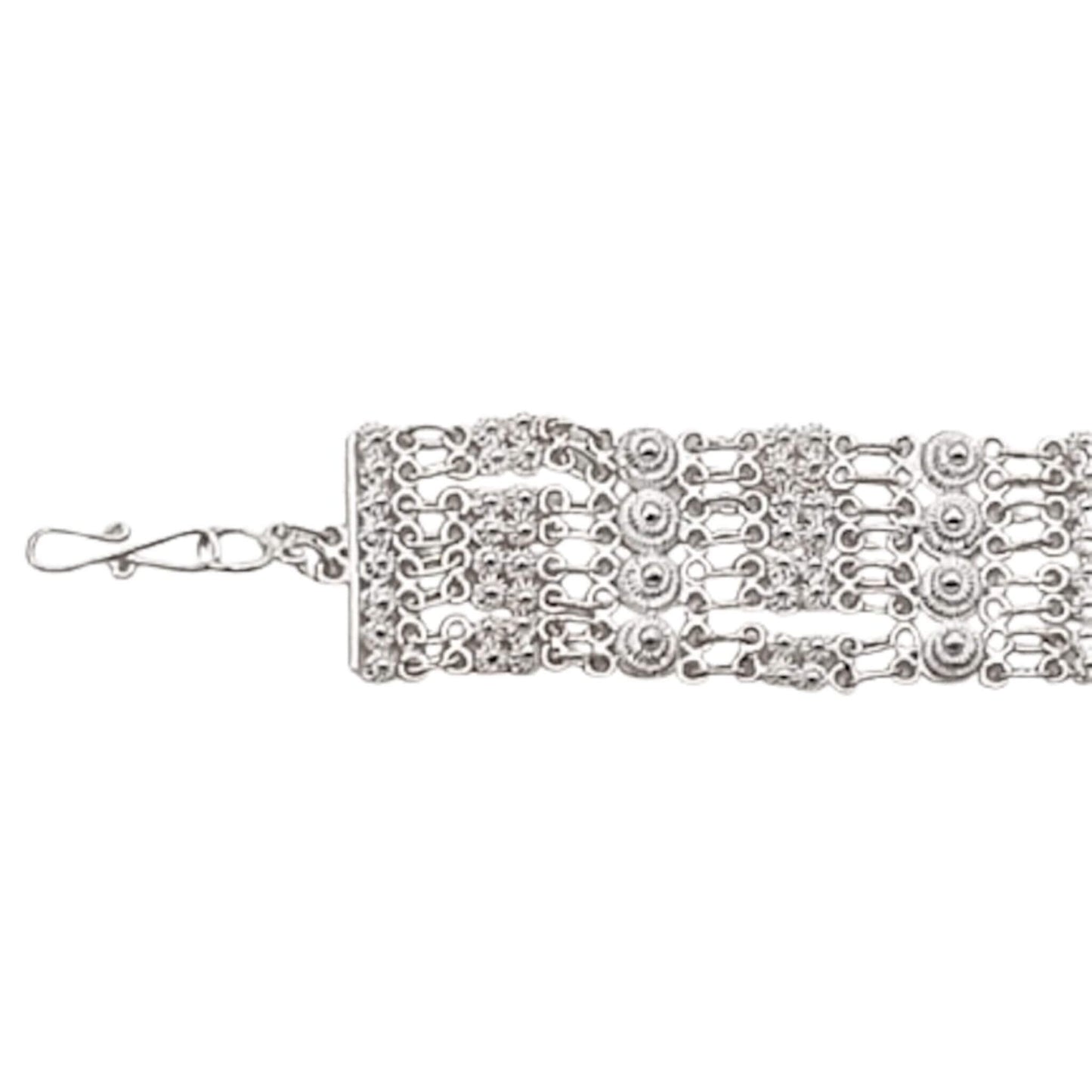 PULSERA PLATA ACABADO PLATEADO LABRADA