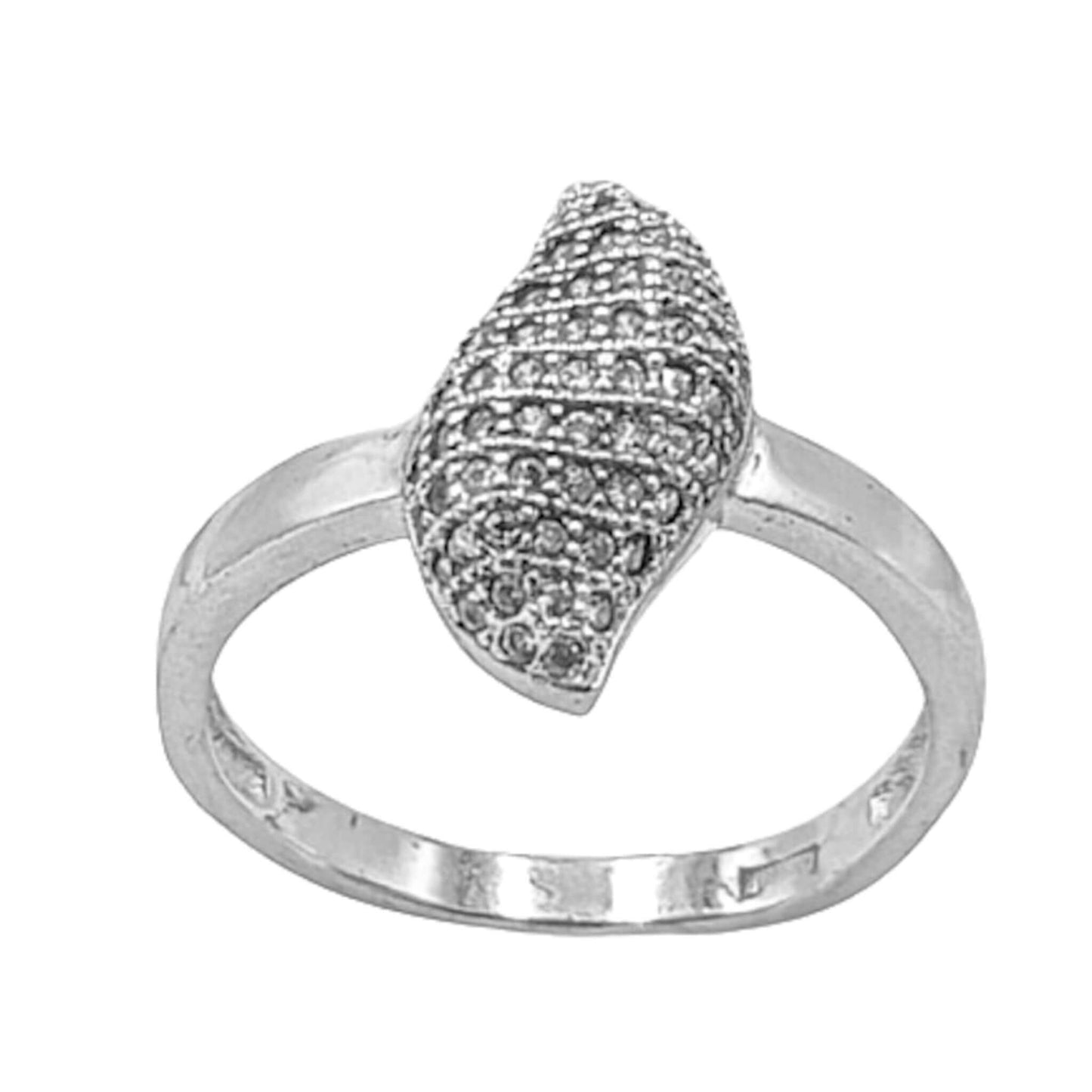 ANILLO PLATA ACABADO RODIO Y CIRCONITAS