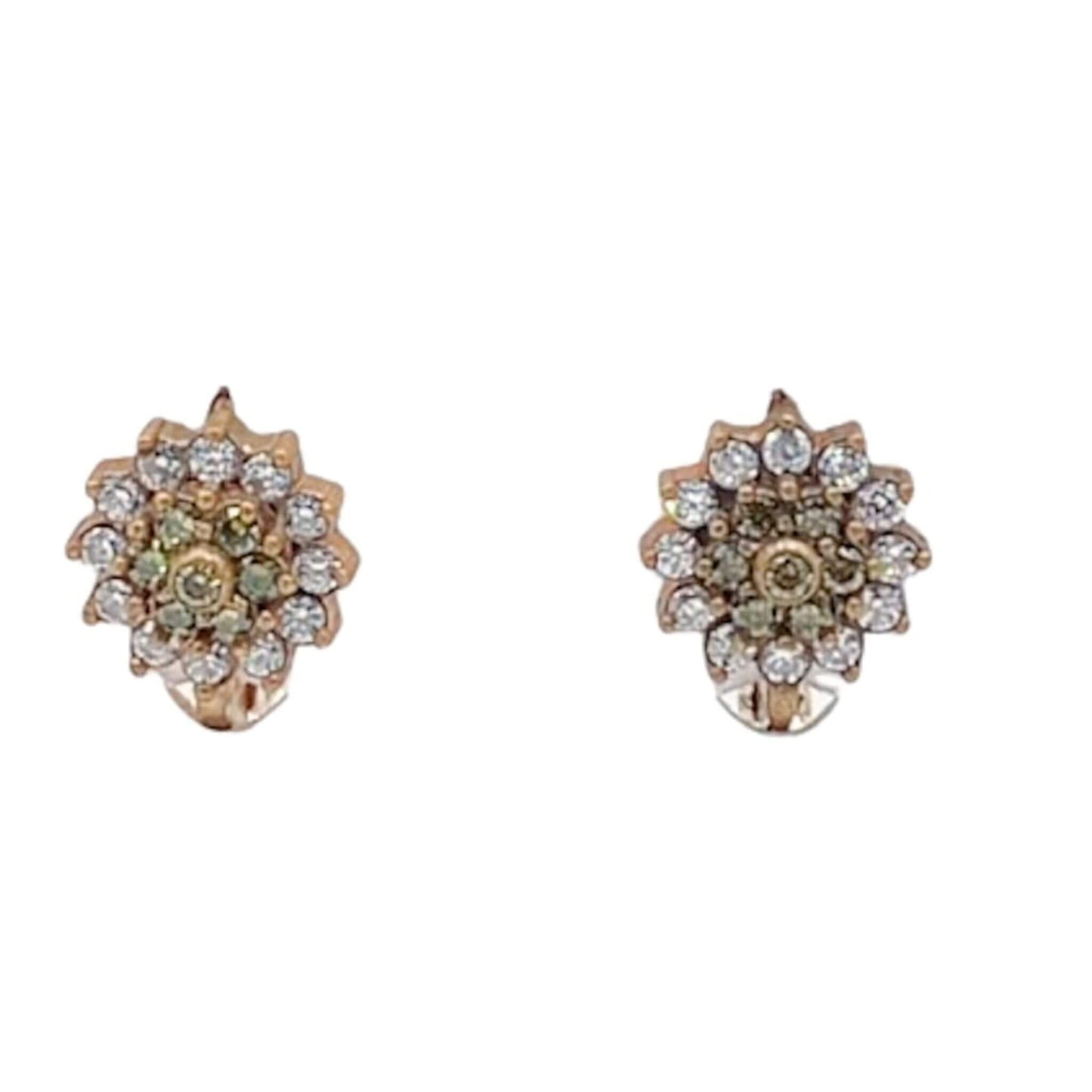 PENDIENTES PLATA Y BRONCE ACABADO PLATEADO CIERRE CATALAN PIEDRAS NATURALES CIRCONITAS