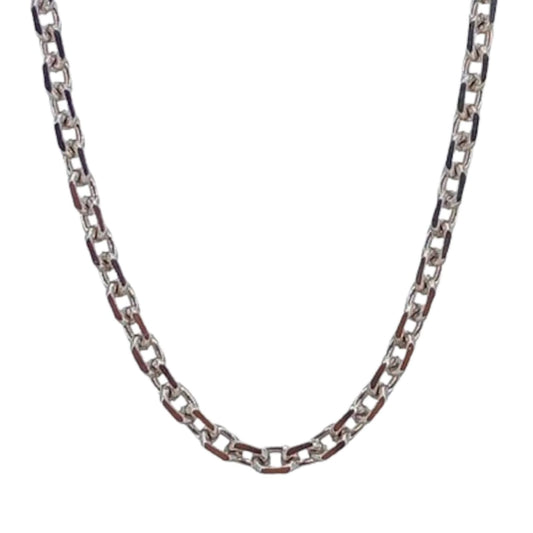 SILVER CHAIN RHODIUM FINISH 60CM