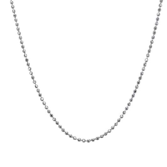SILVER CHAIN RHODIUM FINISH 50CM