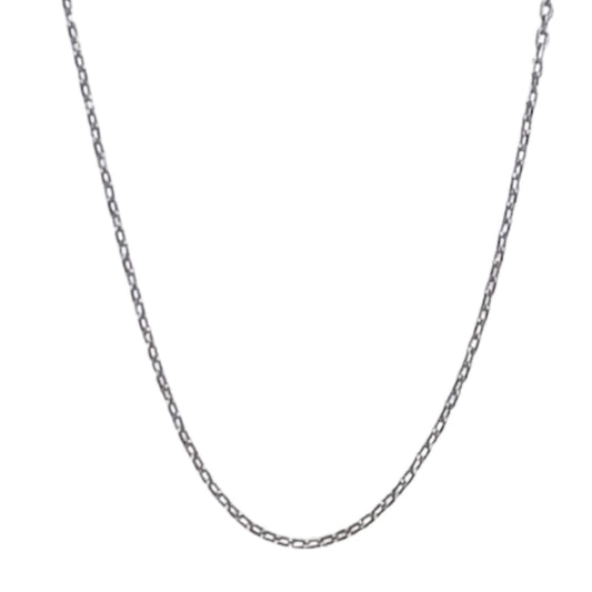 SILVER CHAIN RHODIUM FINISH 50CM