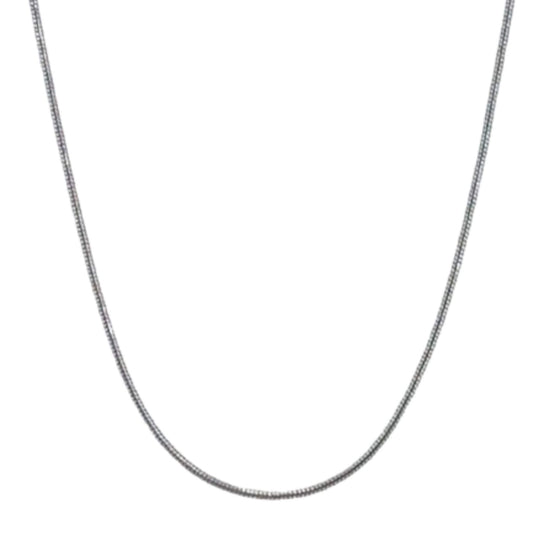 SILVER CHAIN RHODIUM FINISH 50CM