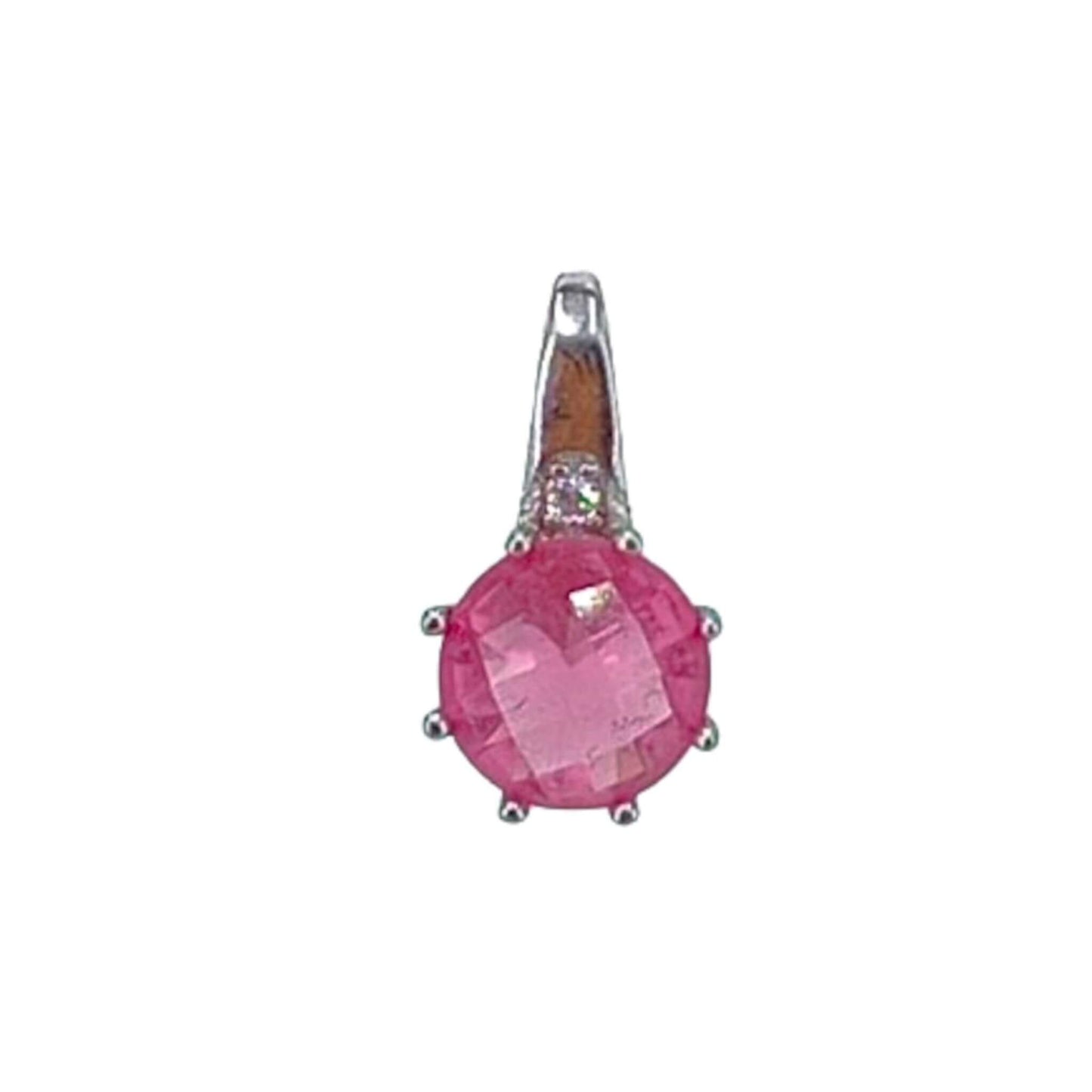 COLGANTE SOLITARIO PLATA ACABADO RODIO CIRCONITA