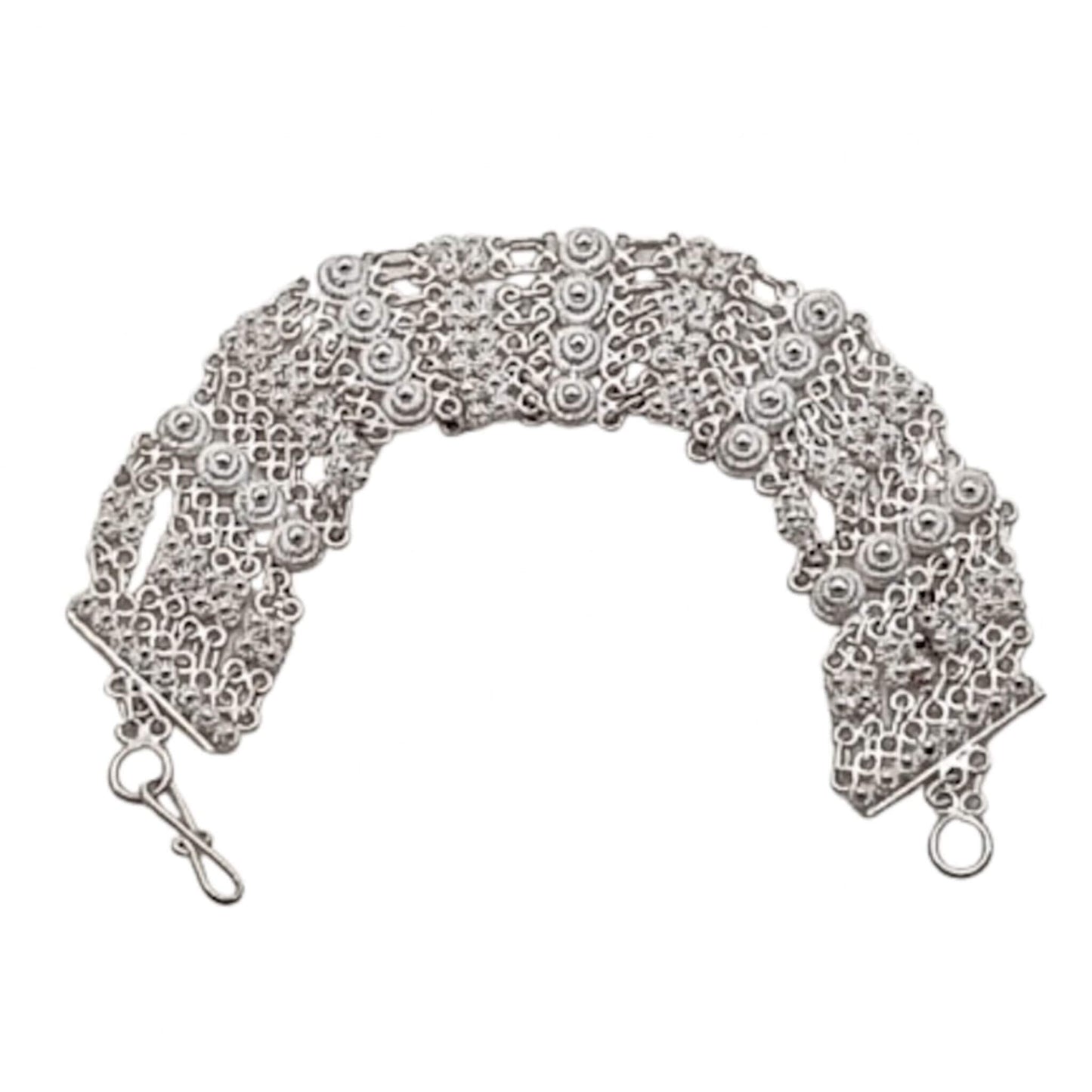 PULSERA PLATA ACABADO PLATEADO LABRADA