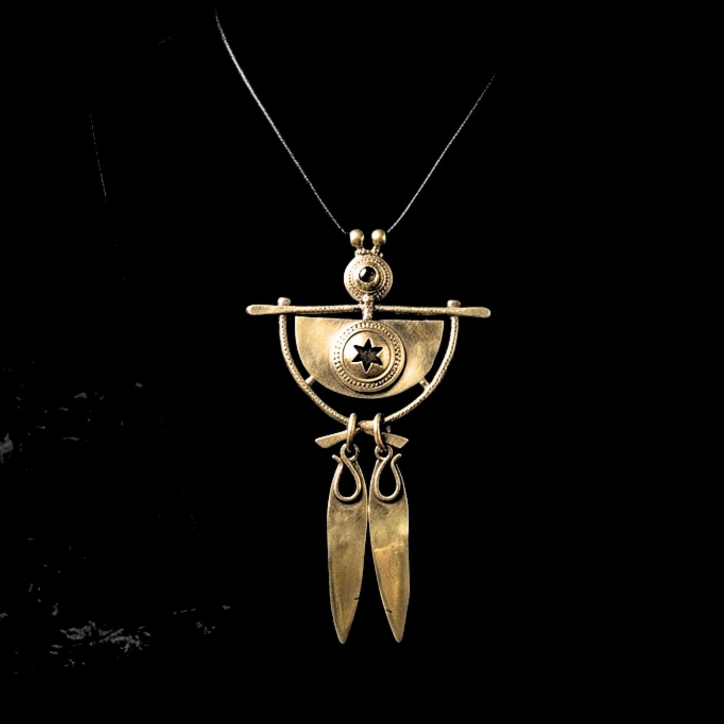 collar de bronce cadena rejila diseño exclusivo bronce joyeria osnor zamak